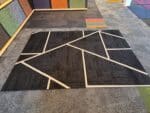 karpet 2x1,5m tapijttegels interface zwart