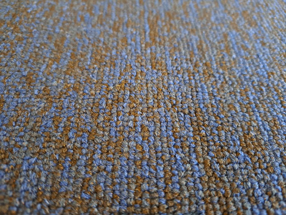 tapijttegel gebruikt re use b keus, blauw