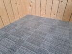 tapijttegel onbekend, gebruikt b keus, 48.5x48.5 reuse, blauw
