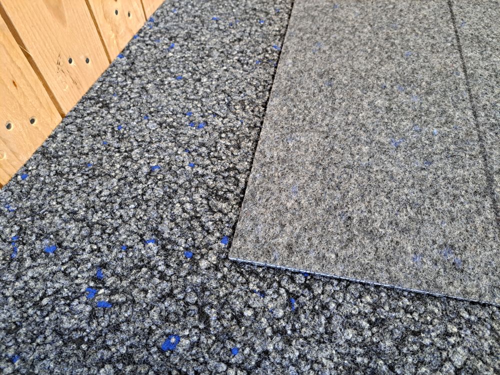 gebruikte tapijttegel b kwaliteit 2521 grijs/blauw