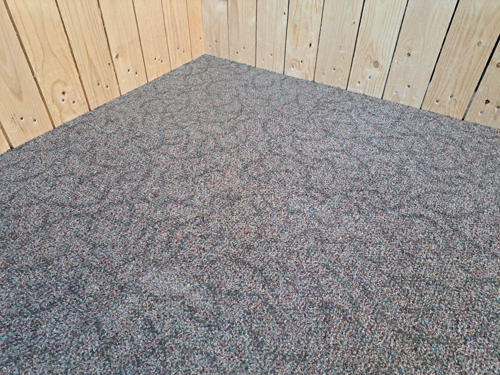 tapijttegel gebruikt gemixt, grijs