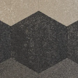 Tapijttegel Hexagon | Gebruikt B, grijs